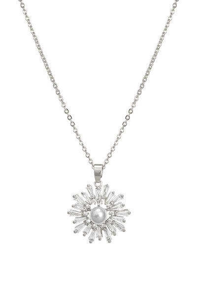 Burst Pearl Center Necklace