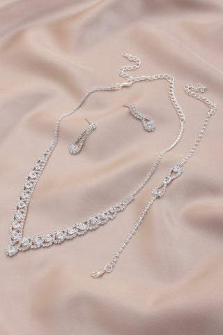 Rhinestone Bridal Rhinestone Necklace Set