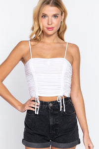 Ruched Side Shirring Cami Top