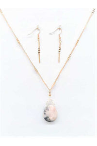 Stone Drop Necklace