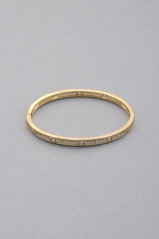 Crystal Metal Bangle Bracelet