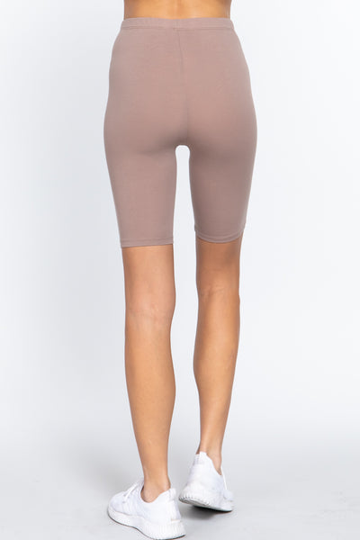 Cotton Jersey Short Leggings