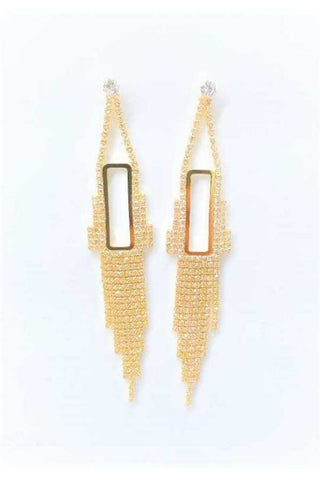 Rhinestone Drop Earring