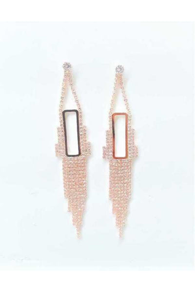 Rhinestone Drop Earring