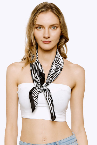 Zebra Print Neck Scarf