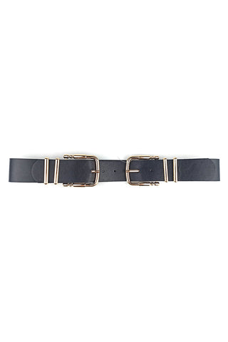 Double Sided Metal Smooth Buckle Belt