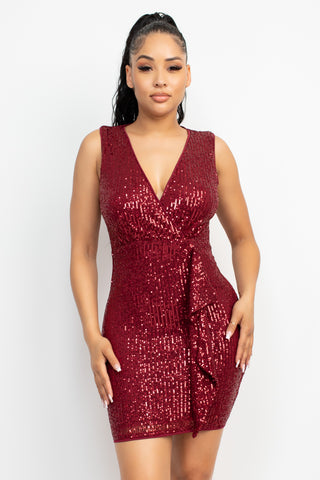 Sequin Mesh Bodycon Dress