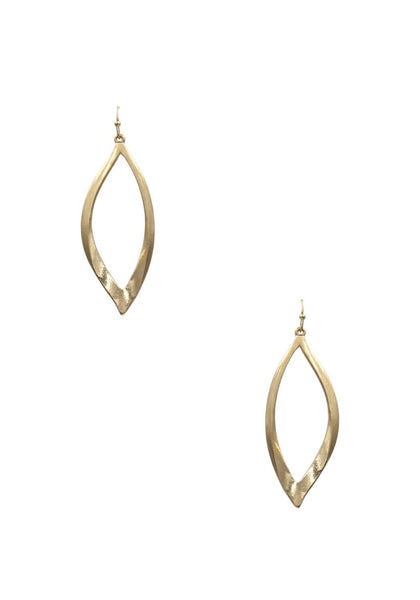 Metal Teardrop Dangle Earring